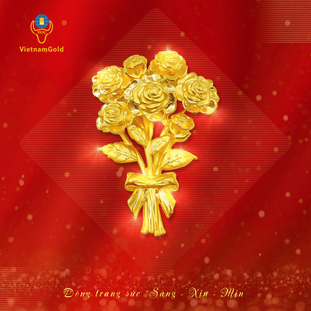 Cài áo nữ hoa hồng cau0005